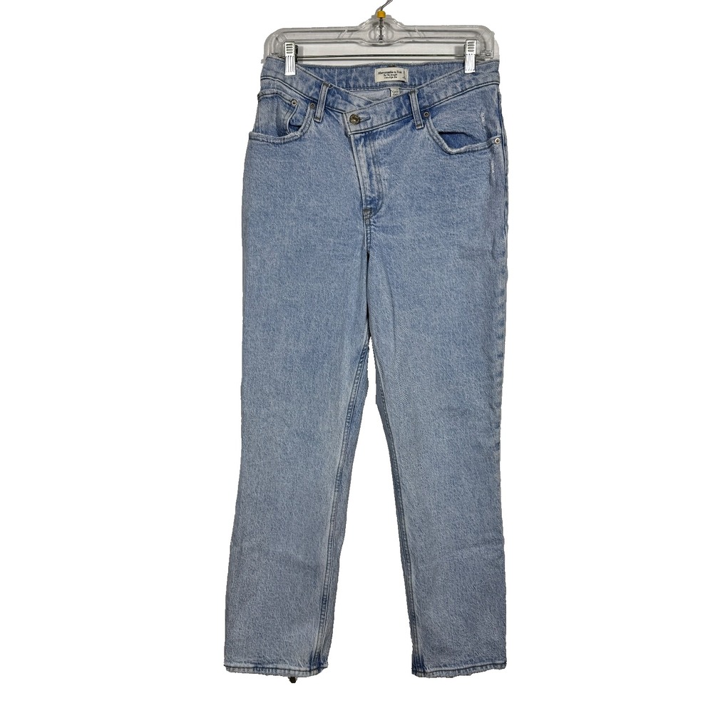 Abercrombie & Fitch Curve Love Ultra High Rise 90s Straight Jeans 29/8S